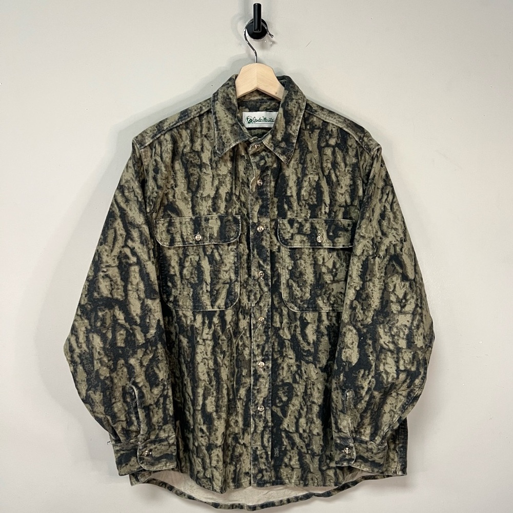 Vintage 90s Camo Button Up